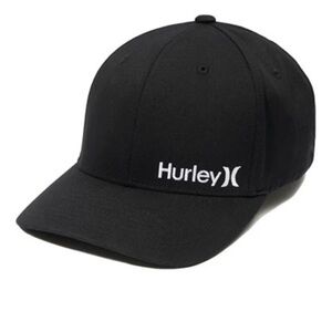 Black Hurley trucker hat